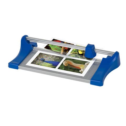 Taglierina a rullo Q-Connect grigio/blu fino a 10 ff A4 KF17011